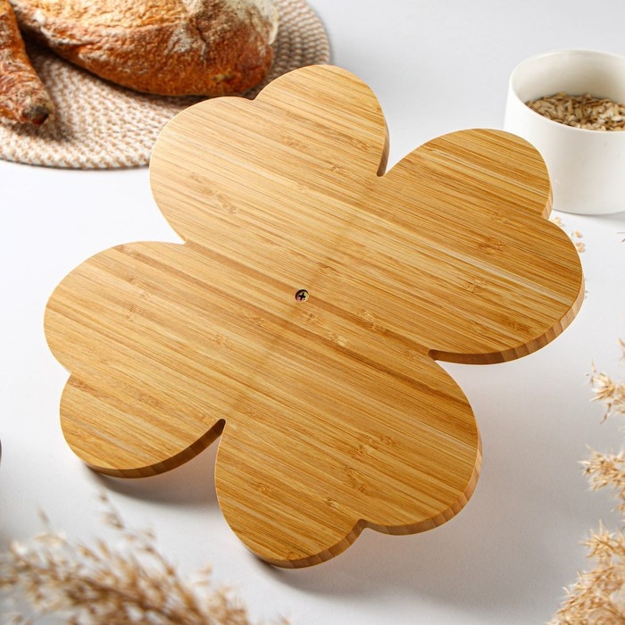 Менажница Доляна «Цветок», 29×29 см, бамбук Менажница Доляна «Цветок», 29×29 см, бамбук