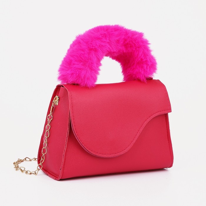 Сумка детская для девочки на магните, цвет малиновый Сумка детская для девочки на магните, цвет малиновый