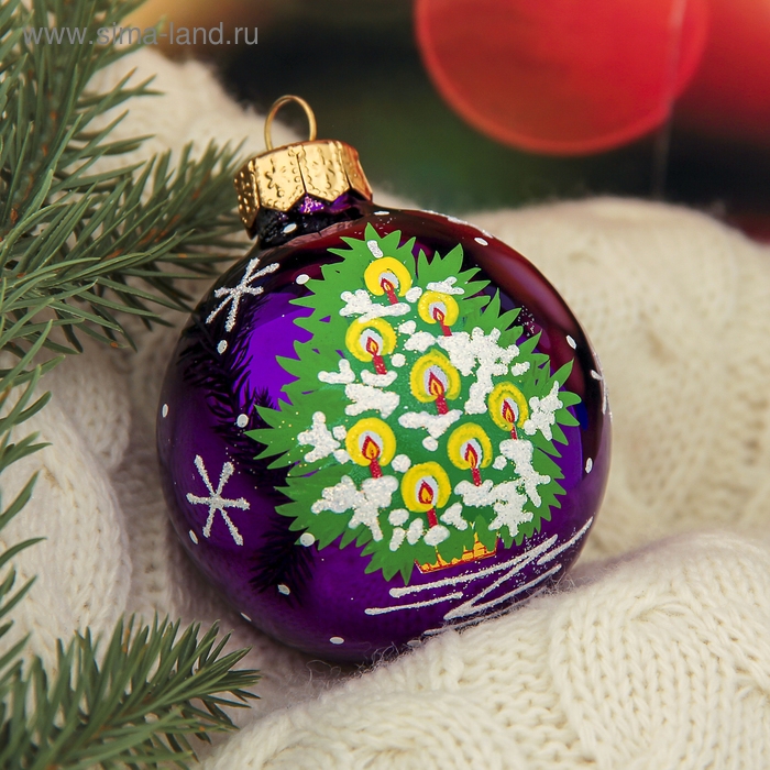 Шар Шар "Еловый" 6 см микс