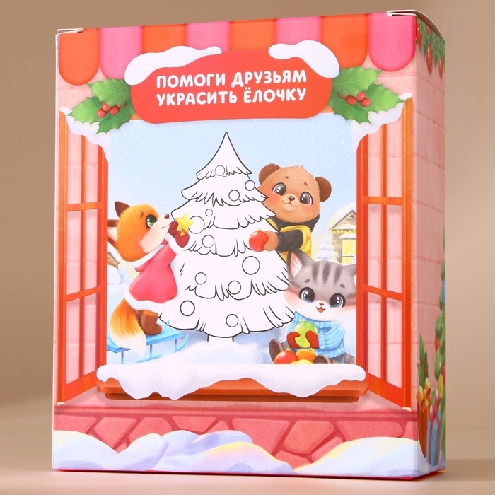 Подарочный набор детский ЧИСТОЕ СЧАСТЬЕ «Оленёнок»: пена для купания 250 мл, расчёска и резинки для волос, Новый Год Подарочный набор детский ЧИСТОЕ СЧАСТЬЕ «Оленёнок»: пена для купания 250 мл, расчёска и резинки для волос, Новый Год