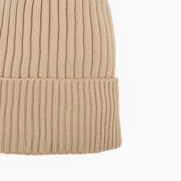 Комплект женский зимний (шапка/снуд), цвет какао, размер 56-58