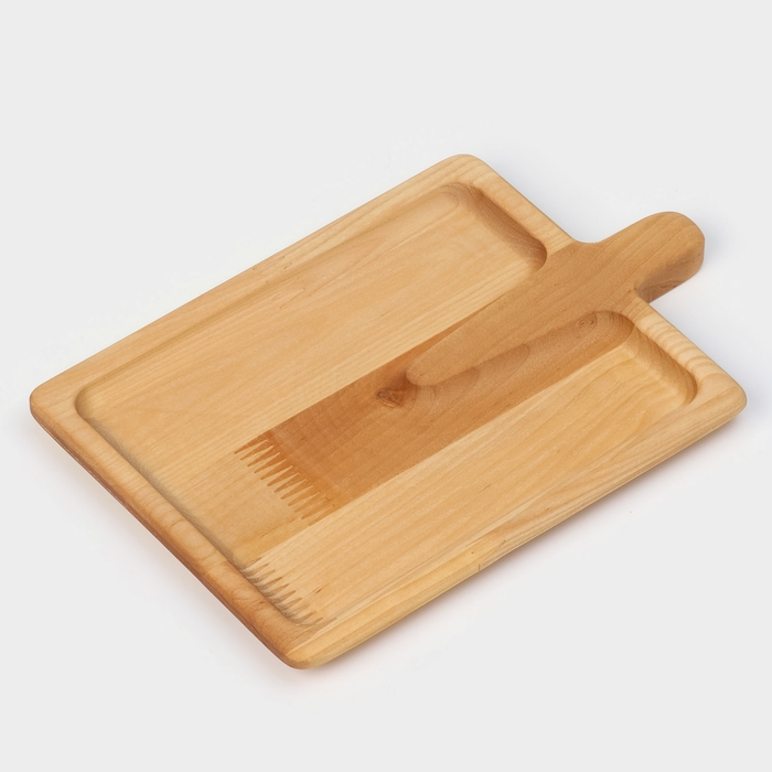 Доска - блюдо для подачи сервировочная Adelica «Лопата», 25×16,7×1,8 см, пропитано минеральным маслом, берёза Доска - блюдо для подачи сервировочная Adelica «Лопата», 25×16,7×1,8 см, пропитано минеральным маслом, берёза