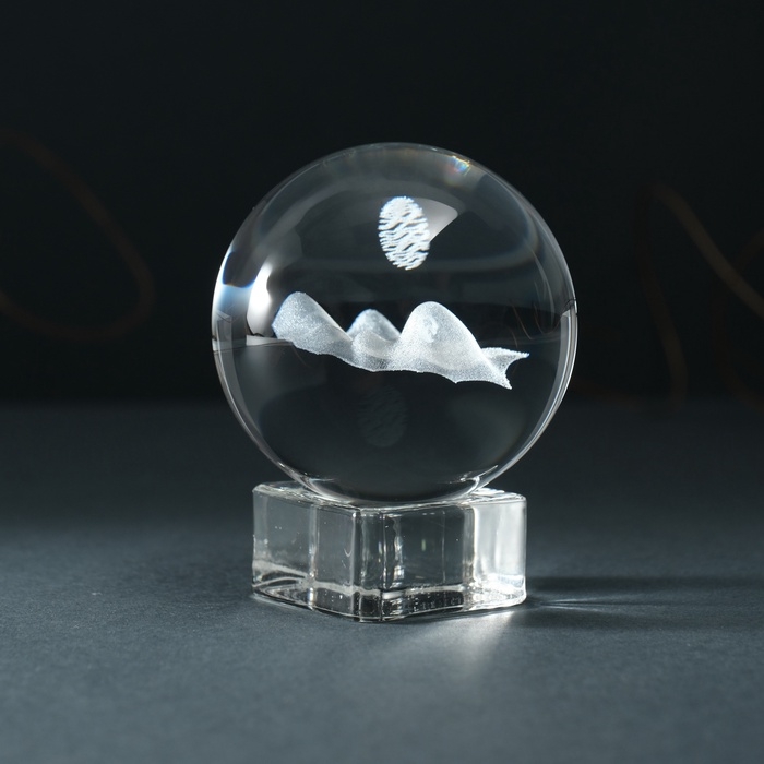 Сувенир стекло шар  Сувенир стекло шар "Горы" d=6 см