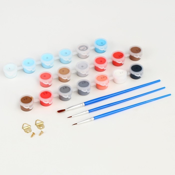 Новогодняя картина по номерам на холсте с подрамником &laquo;Новый год! Снегири на ветке&raquo;, 20 х 30 см