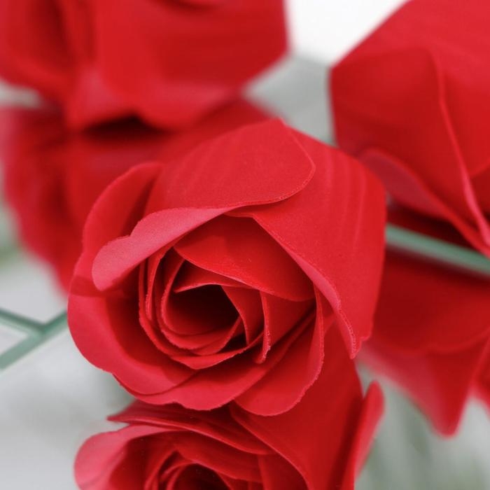 Мыльные розочки, красные, набор 3 шт. Мыльные розочки, красные, набор 3 шт.