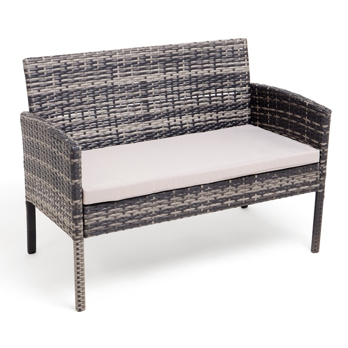 Набор садовой мебели: Диван 106 x 59 x 78 см, 2 кресла 56 x 59 x 78 см, стол 71 x 41 x 39 см 1034819 Набор садовой мебели: Диван 106 x 59 x 78 см, 2 кресла 56 x 59 x 78 см, стол 71 x 41 x 39 см 1034819