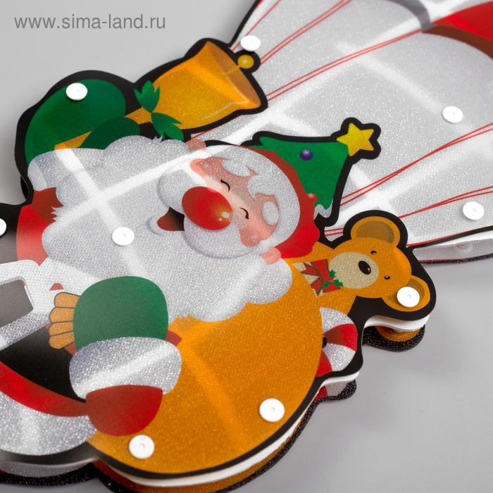 Светодиодная фигура «Дед Мороз на парашюте» 19 × 42 см, пластик, 220 В, свечение мульти (RG/RB) Светодиодная фигура «Дед Мороз на парашюте» 19 × 42 см, пластик, 220 В, свечение мульти (RG/RB)