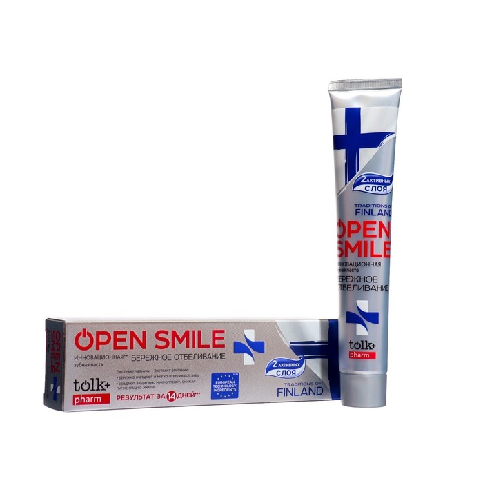 Зубная паста TOLK Traditions Of Finland Open Smile, 100 мл Зубная паста TOLK Traditions Of Finland Open Smile, 100 мл