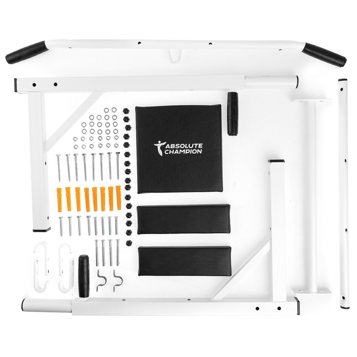 Турник-брусья «Профи», с переворотом, цвет белый Турник-брусья «Профи», с переворотом, цвет белый