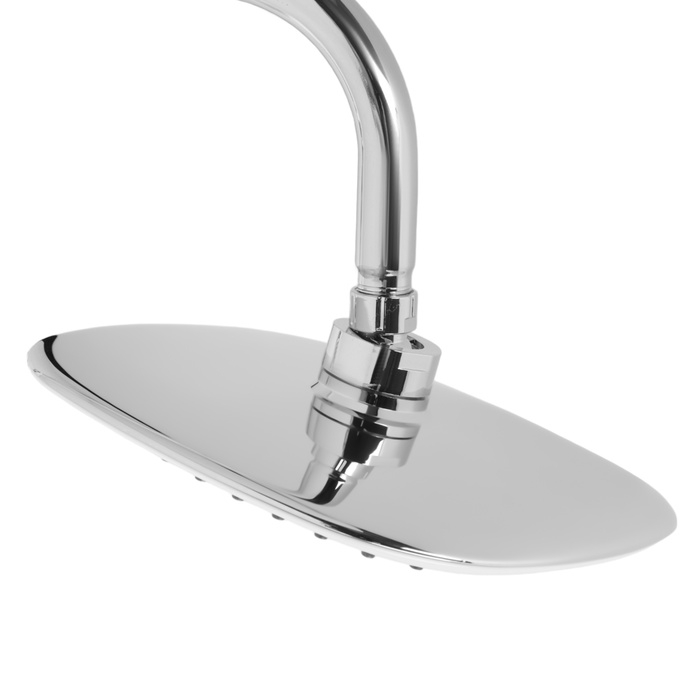 Душевая система ZEIN Z1002, тропическая и ручная лейка, шланги, стойка, мыльница, хром Душевая система ZEIN Z1002, тропическая и ручная лейка, шланги, стойка, мыльница, хром