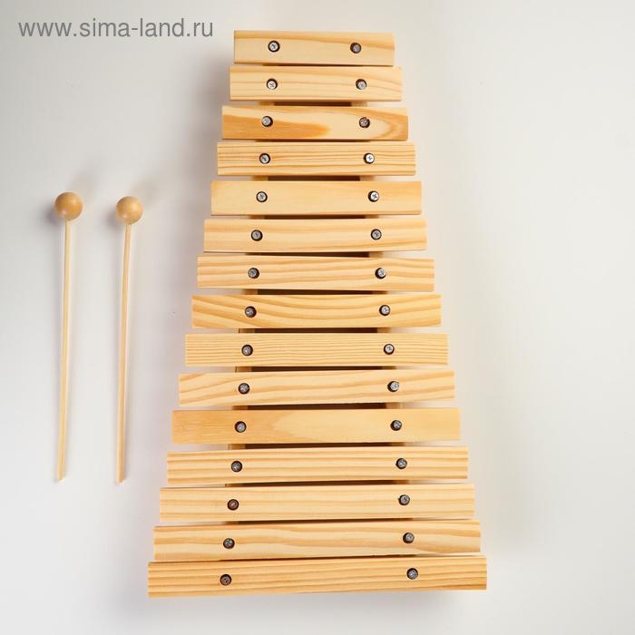 Ксилофон Music Life, 15 нот, две палочки Ксилофон Music Life, 15 нот, две палочки