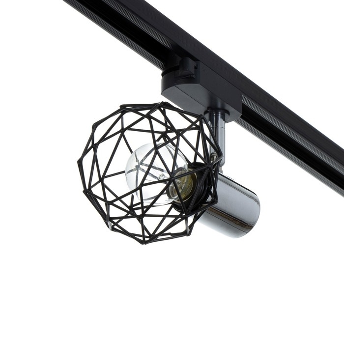 Светильник трековый Светильник трековый "Арпи" Е14 40Вт черный 15х12х18см