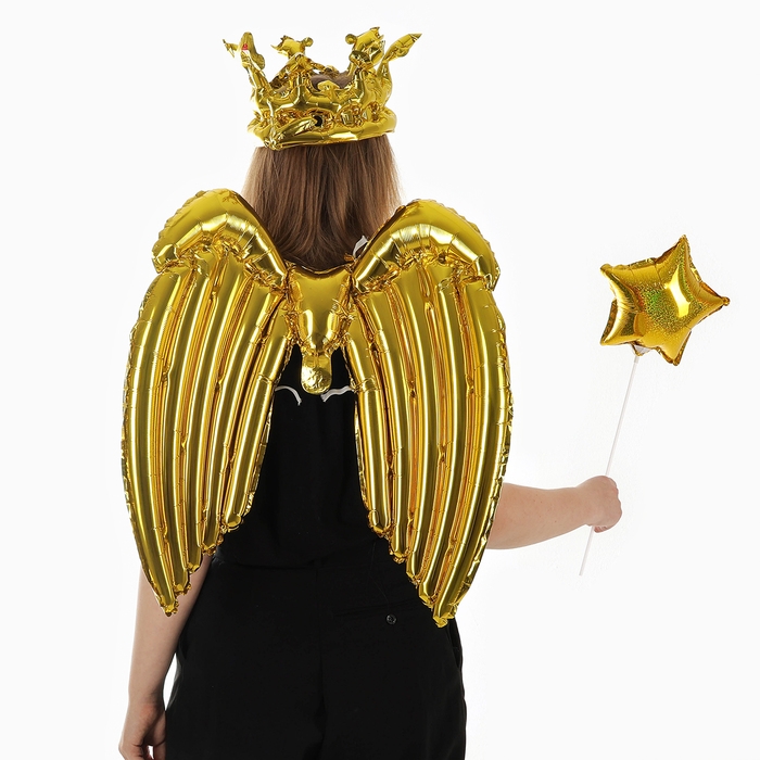 Набор фольгированных шаров &laquo;Карнавальный набор. Золотой&raquo;, 3 шт.