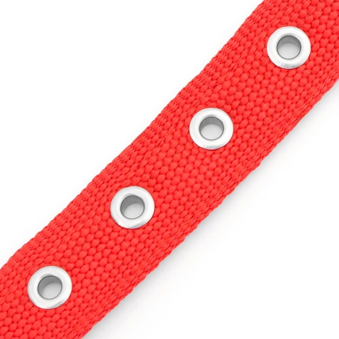 Ошейник Ошейник "Комфорт" комбинированный, 55 х 2,5 см, ОШ 40-50 см, красный