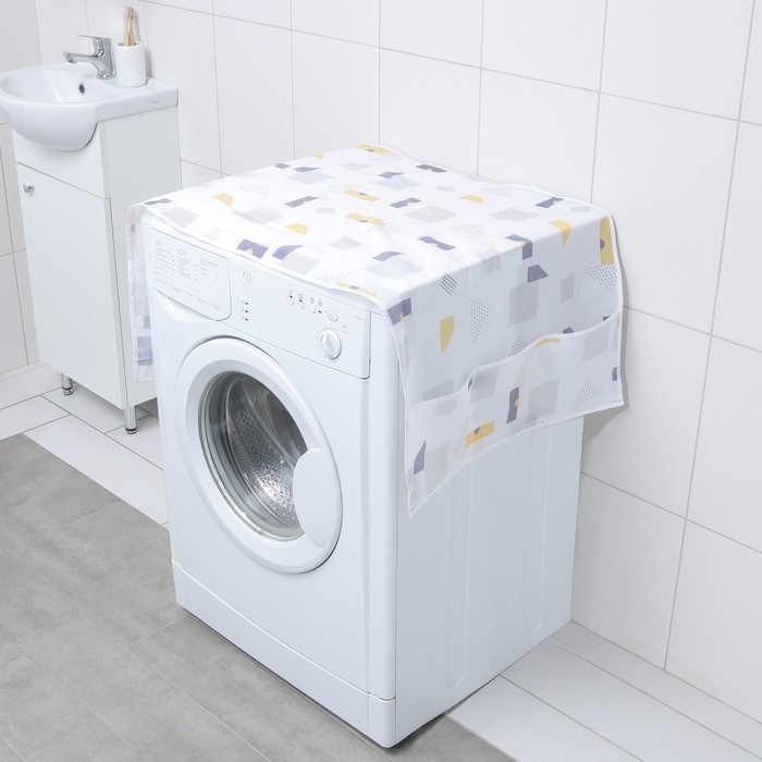 Чехол для бытовой техники с кармашками Доляна, 128×54,6 см, PEVA Чехол для бытовой техники с кармашками Доляна, 128×54,6 см, PEVA