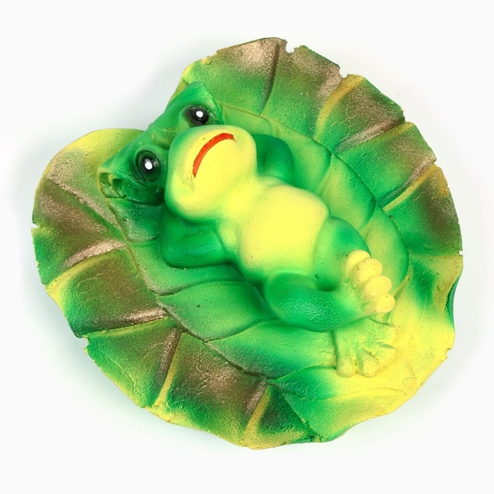 Садовая фигура  Садовая фигура "Лягушка на спине" 13х6см