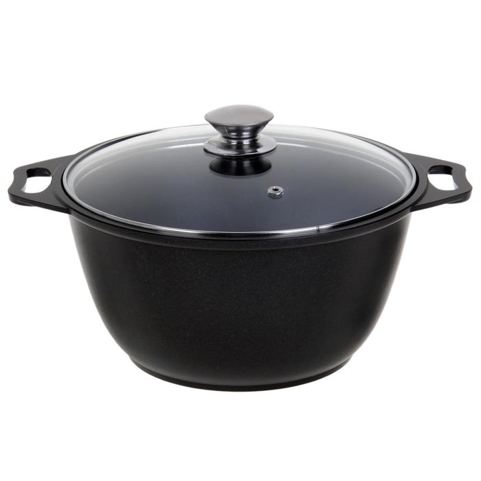 Кастрюля «Традиция», 3 л, 22×12.5 см, антипригарное покрытие, цвет чёрный Кастрюля «Традиция», 3 л, 22×12.5 см, антипригарное покрытие, цвет чёрный