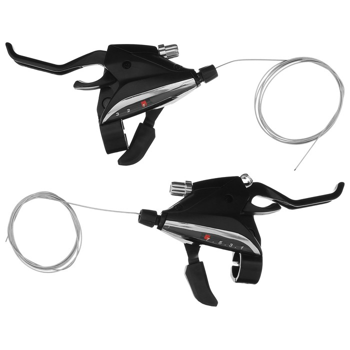 Шифтеры с тормозной ручкой, 3+7 скоростей Шифтеры с тормозной ручкой, 3+7 скоростей