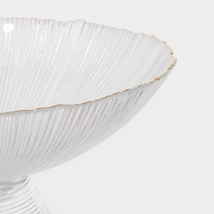 Ваза из стекла для фруктов «Фейверк», 1,4 л, 25×10 см, цвет прозрачный Ваза из стекла для фруктов «Фейверк», 1,4 л, 25×10 см, цвет прозрачный