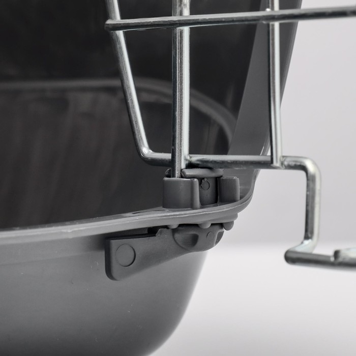 Переноска для животных до 9 кг  Переноска для животных до 9 кг "Пижон", металлическая дверь, 43 х 29 х 27,5 см, бело-серая