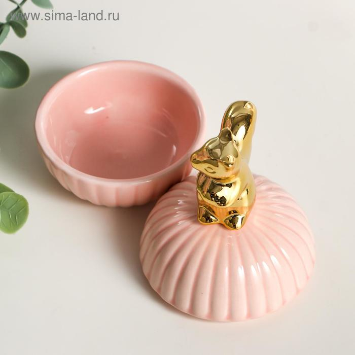 Шкатулка керамика Шкатулка керамика "Золотая белочка" 11х8х8 см