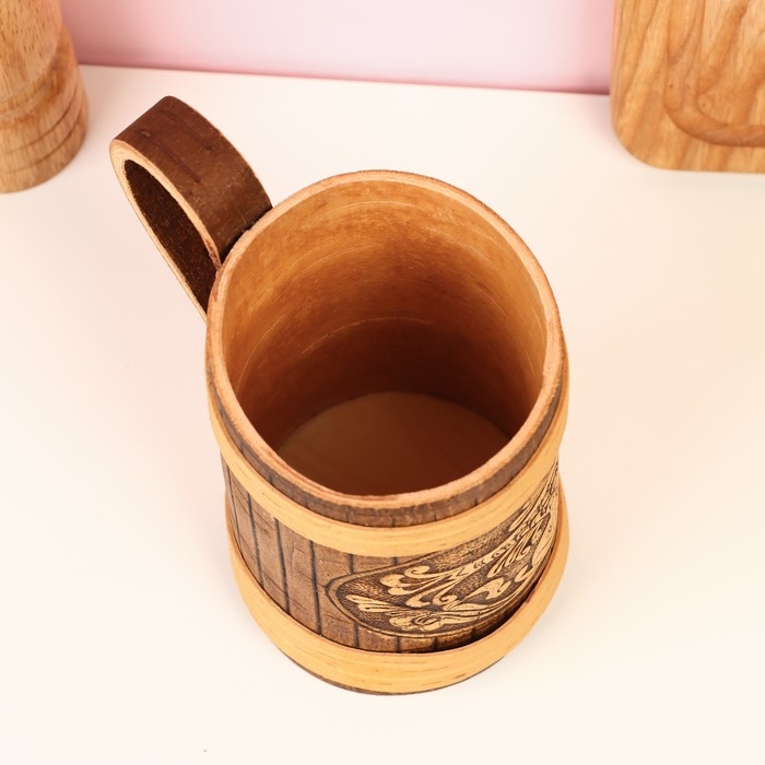 Кружка Кружка "Карп", 500 мл, береста