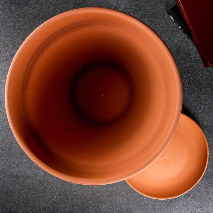 Горшок цветочный h32, d35, 17л, терракот Горшок цветочный h32, d35, 17л, терракот