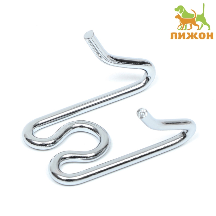 Звено для строгого ошейника - полуудавки, хромированная сталь, толщина 3,5 мм Звено для строгого ошейника - полуудавки, хромированная сталь, толщина 3,5 мм