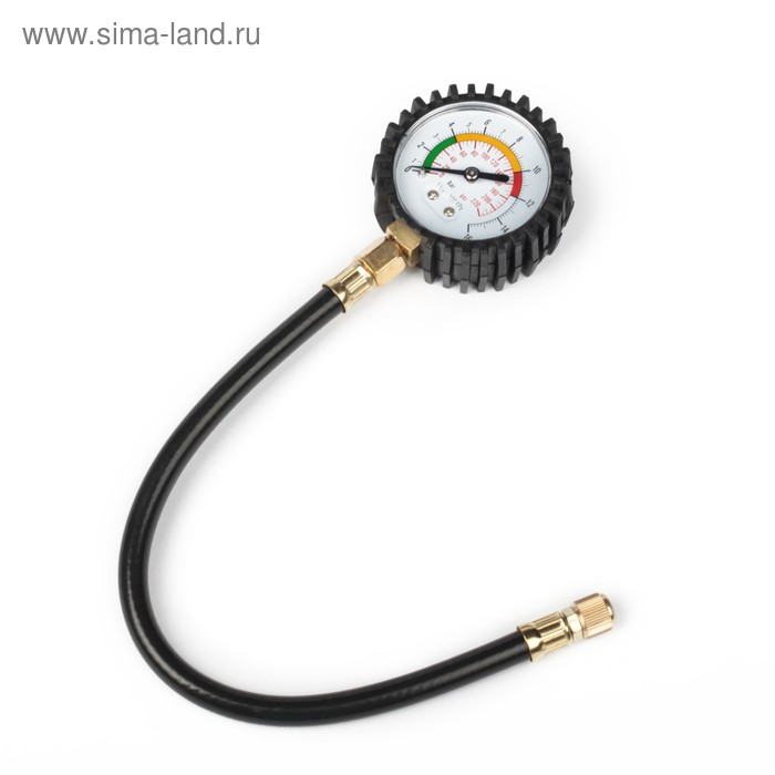 Манометр механический, винтовое соединение, шланг 18 см Манометр механический, винтовое соединение, шланг 18 см