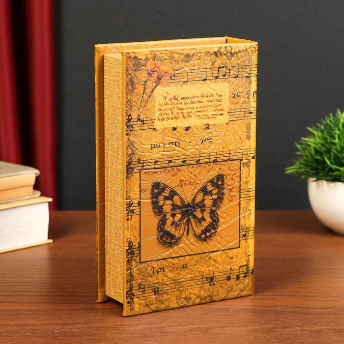 Сейф-книга дерево  Сейф-книга дерево "Музыка" кожзам 21х13х5