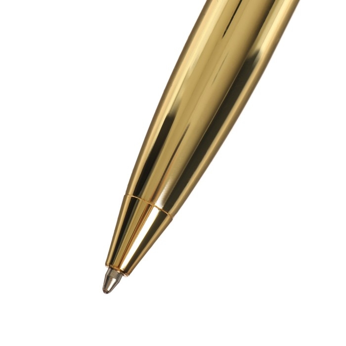 Ручка подарочная шариковая, в кожзам футляре, поворотная, ПБ U, корпус чёрный/золото Ручка подарочная шариковая, в кожзам футляре, поворотная, ПБ U, корпус чёрный/золото