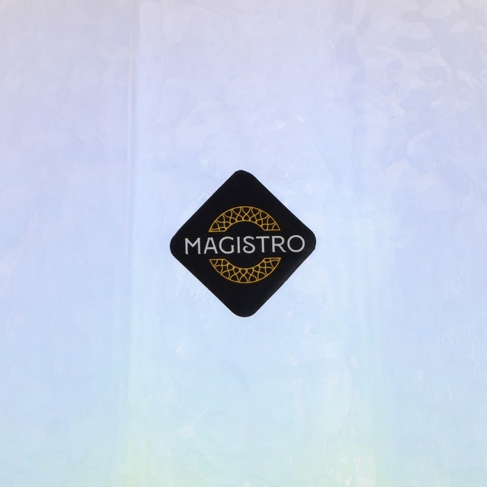 Набор стаканов стеклянных Magistro «Дарио», 450 мл, 10×11,5 см, 6 шт, цвет перламутровый