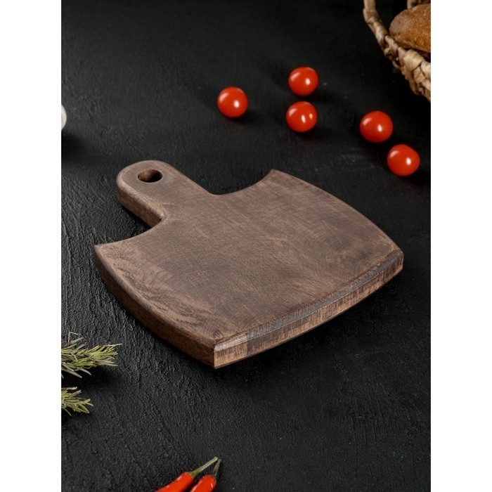 Доска разделочная для подачи Wild Kitchen, 23×20×2.5 см, граб темный Доска разделочная для подачи Wild Kitchen, 23×20×2.5 см, граб темный