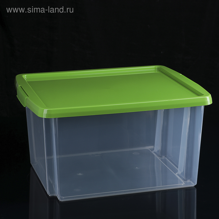 Контейнер для хранения с крышкой, 30 л, 47×36,5×24,5 см, цвет МИКС Контейнер для хранения с крышкой, 30 л, 47×36,5×24,5 см, цвет МИКС