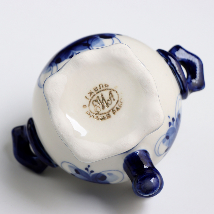 Сувенир  Сувенир "Самовар", малый, гжель, фарфор, 12х10 см