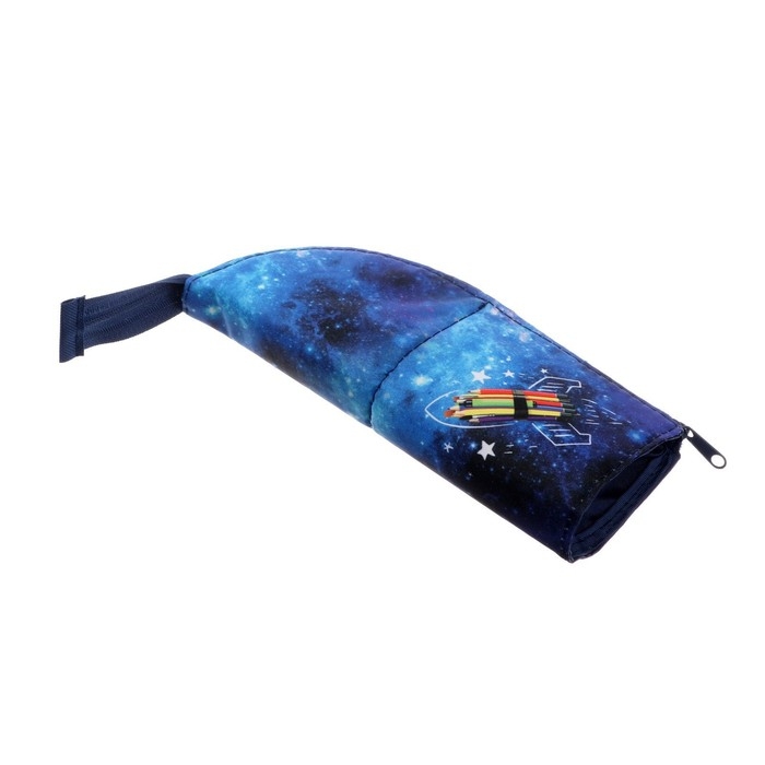 Пенал тубус-подставка, 85 х 210 х 65 мм, мягкий, тканевый, Calligrata, ПМО 12-20 Пенал тубус-подставка, 85 х 210 х 65 мм, мягкий, тканевый, Calligrata, ПМО 12-20 "Ракета"