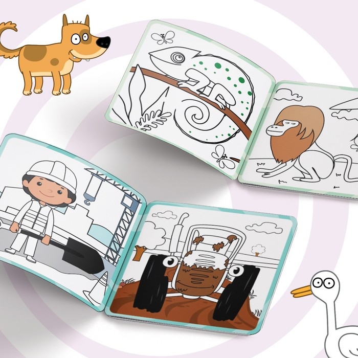 Многоразовая раскраска «Синий трактор едет к нам», 12 стр., 16 × 16 см, Синий трактор Многоразовая раскраска «Синий трактор едет к нам», 12 стр., 16 × 16 см, Синий трактор