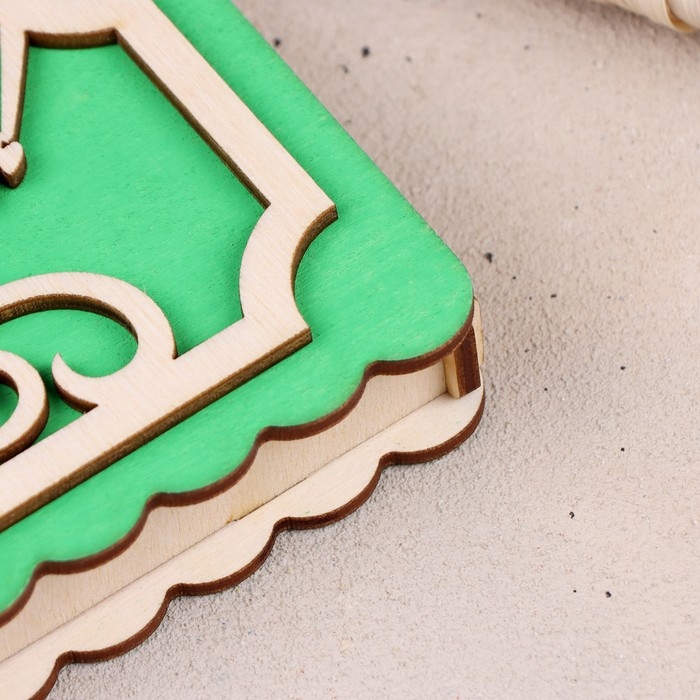 Купюрница «С Юбилеем», 17x9,5x2,5 см, зелёная Купюрница «С Юбилеем», 17x9,5x2,5 см, зелёная