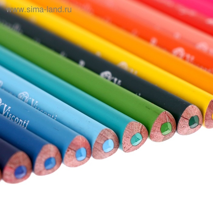 Карандаши акварельные 24 цвета Aquarelle, в металлической коробке с ложементом Карандаши акварельные 24 цвета Aquarelle, в металлической коробке с ложементом