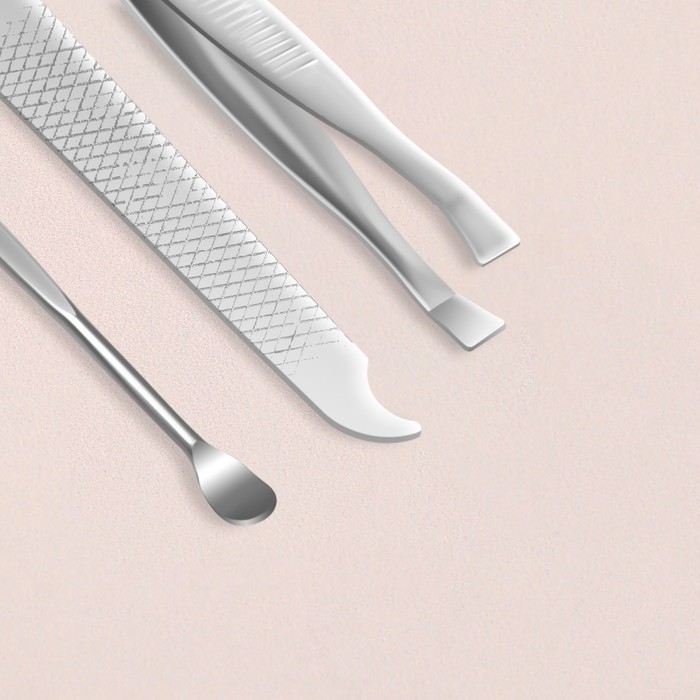 Набор маникюрный «Париж», 6 предметов, в футляре, рисунок МИКС