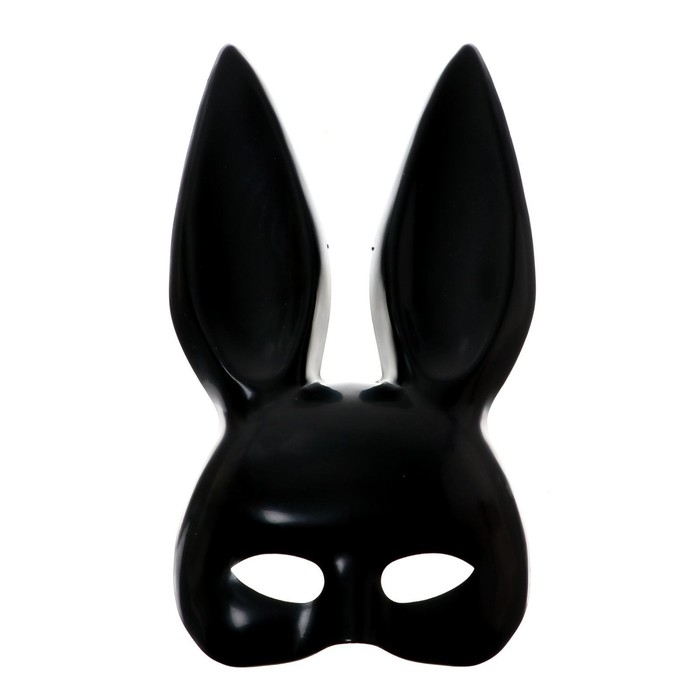 Маска «Зайка» чёрная, матовая Маска «Зайка» чёрная, матовая