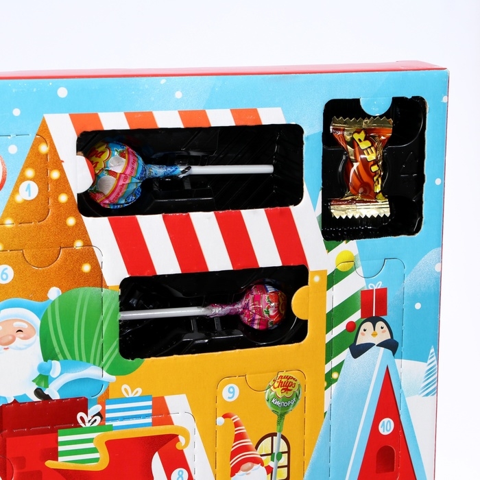 Новогодний Адвент Календарь Chupa Chups, Fruittella и Meller, 224 г Новогодний Адвент Календарь Chupa Chups, Fruittella и Meller, 224 г