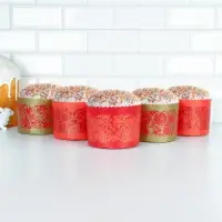 Форма бумажная для кулича «Красная Пасха», 13.4×10 см, МИКС