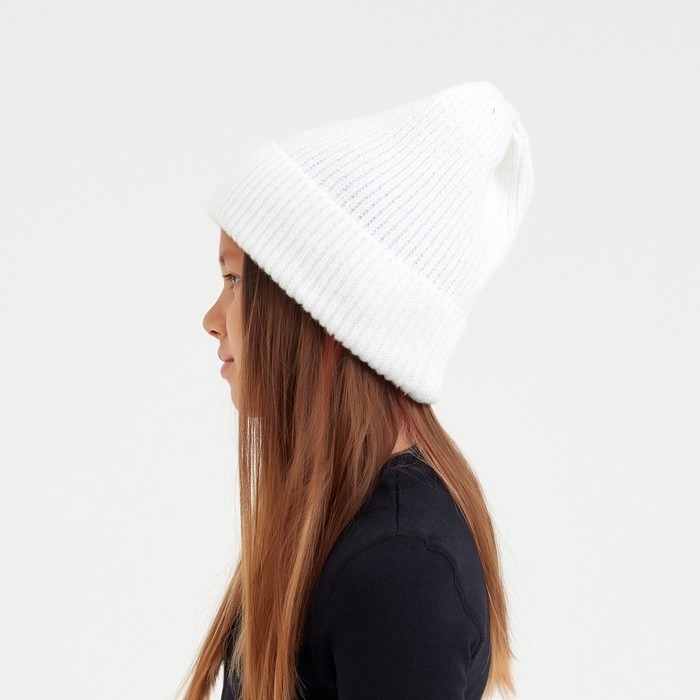 Шапка детская MINAKU, р-р 52-54 цв. белый Шапка детская MINAKU, р-р 52-54 цв. белый