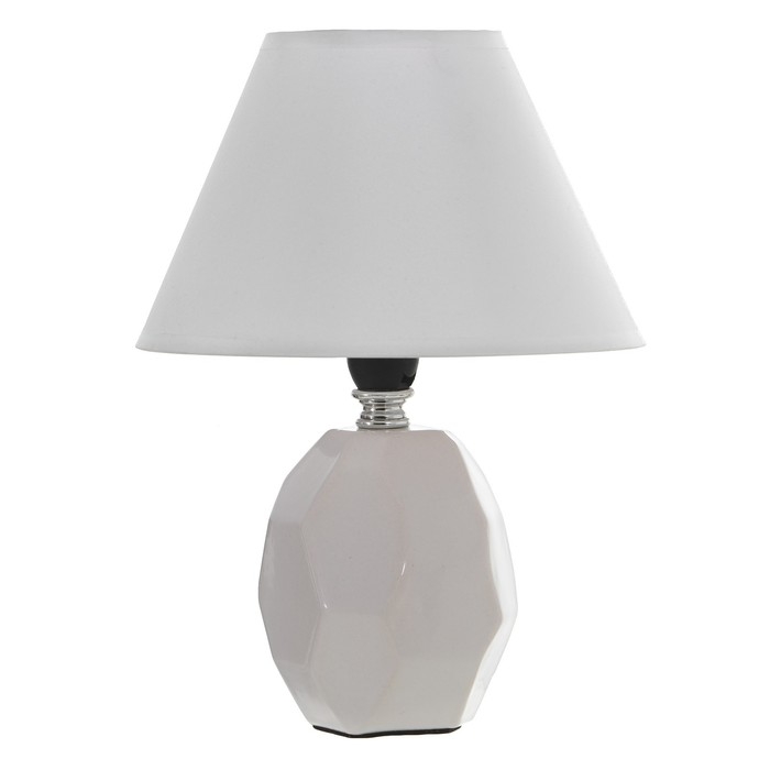 Настольная лампа "Жаклин" E14 40Вт белый 18х18х24 см RISALUX