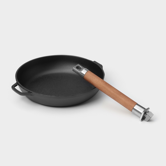 Сковорода чугунная Wild Kitchen, d=22 см, лопатка и губка в комплекте Сковорода чугунная Wild Kitchen, d=22 см, лопатка и губка в комплекте