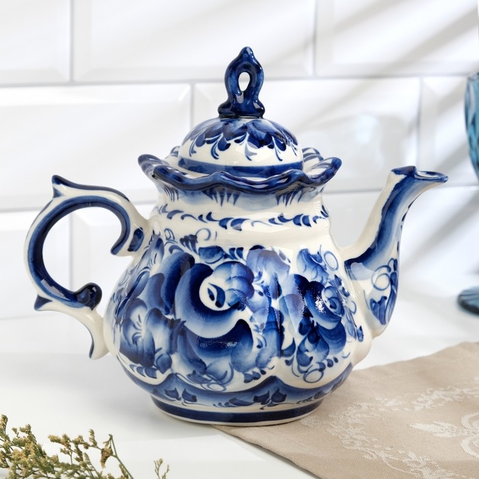 Чайник «Анимон», 1 л, гжель Чайник «Анимон», 1 л, гжель