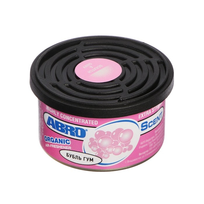 Ароматизатор Abro Organic «Бубль гум» Ароматизатор Abro Organic «Бубль гум»