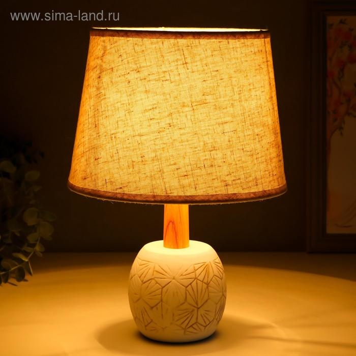 Лампа настольная 21192/1 E14 40Вт белый 20х20х30 см RISALUX