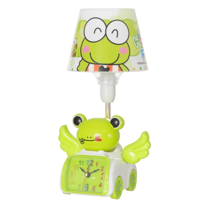 Настольная лампа "Лягушенок" Е14 зеленый 15,5х13,5х30 см RISALUX